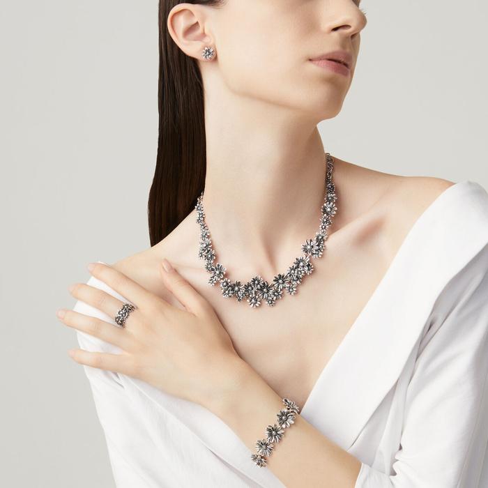 Boucles d'oreilles marguerite moyennes