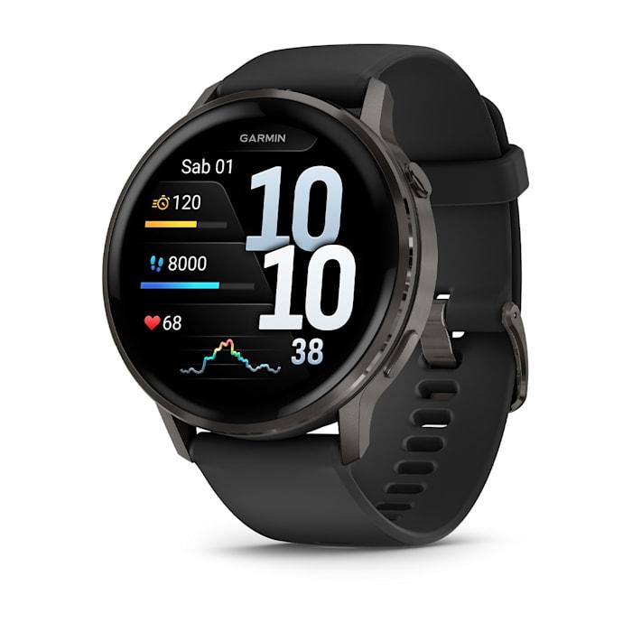 Venu® 4 – 45 mm, Slate con Silicone, Black