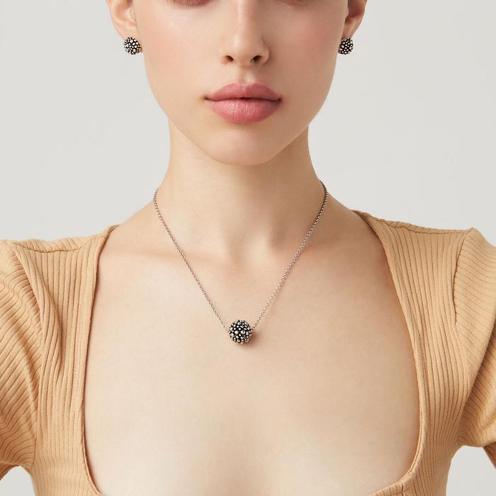 Boucles d'oreilles Boule Perlage
