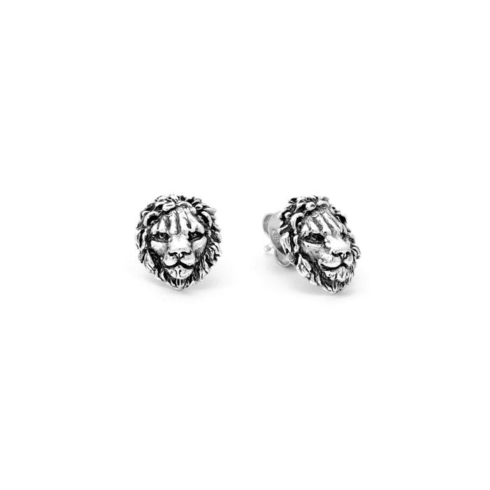 Boucles d'oreilles tête de lion