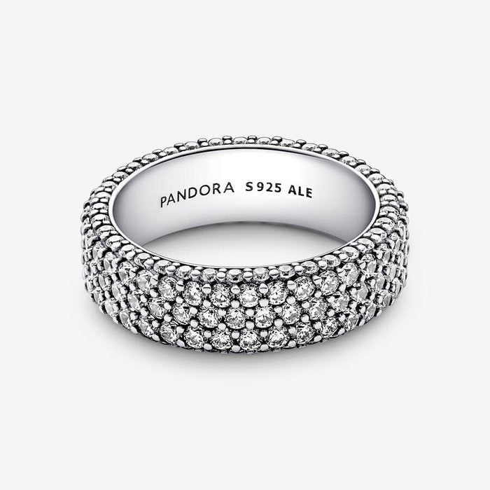 Bague Pavé Triple Bande