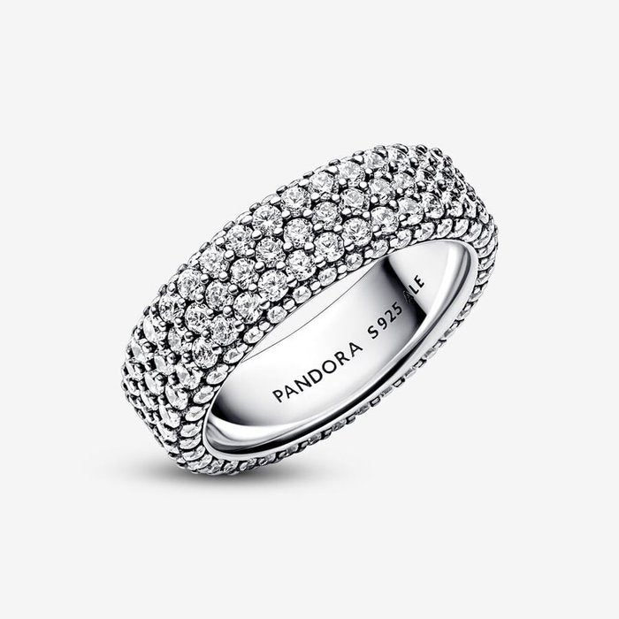Bague Pavé Triple Bande