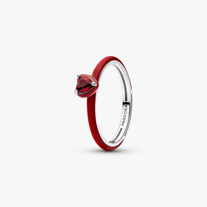 Anello Rosso Chakra Heart Pandora ME