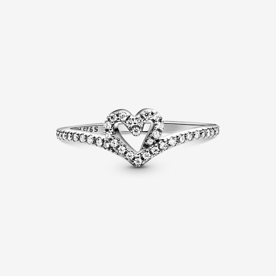 Anello Cuore Desiderio Scintillante
