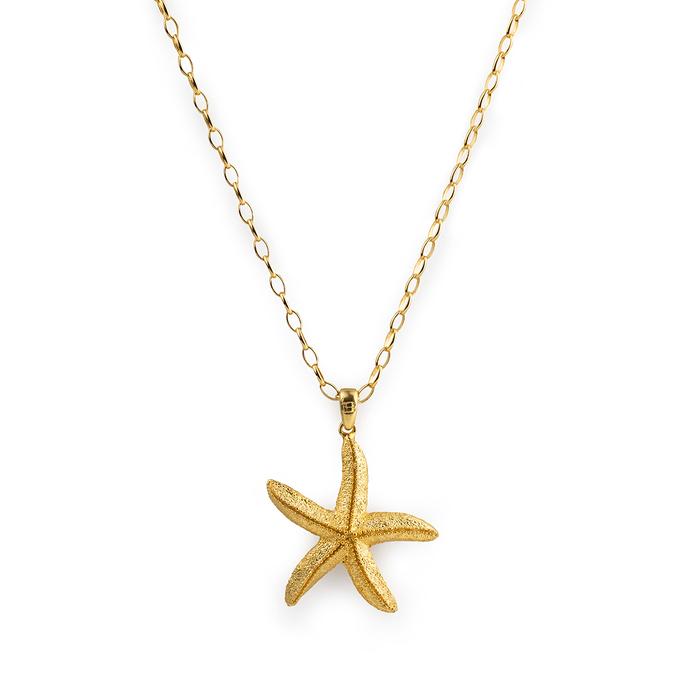 Collier étoile de mer en or nude
