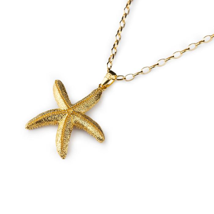 Collier étoile de mer en or nude