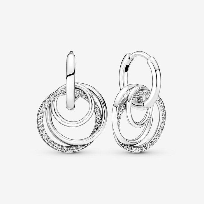 Double Circle Infinity Weave Earrings