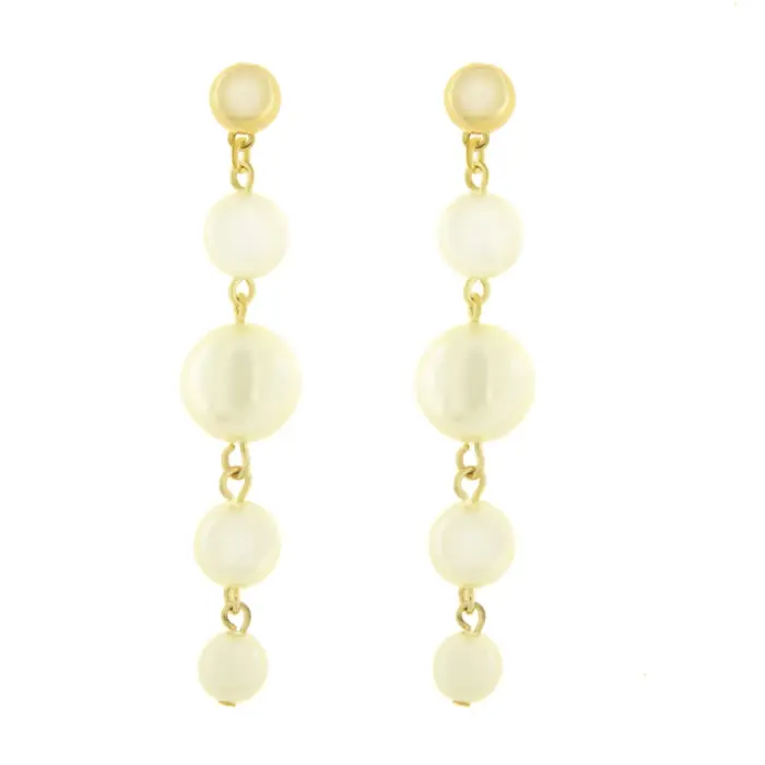 Orecchini in Metallo con perle