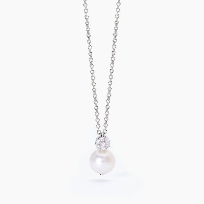 Collier ras du cou en argent avec perle de culture FIOR FIORE