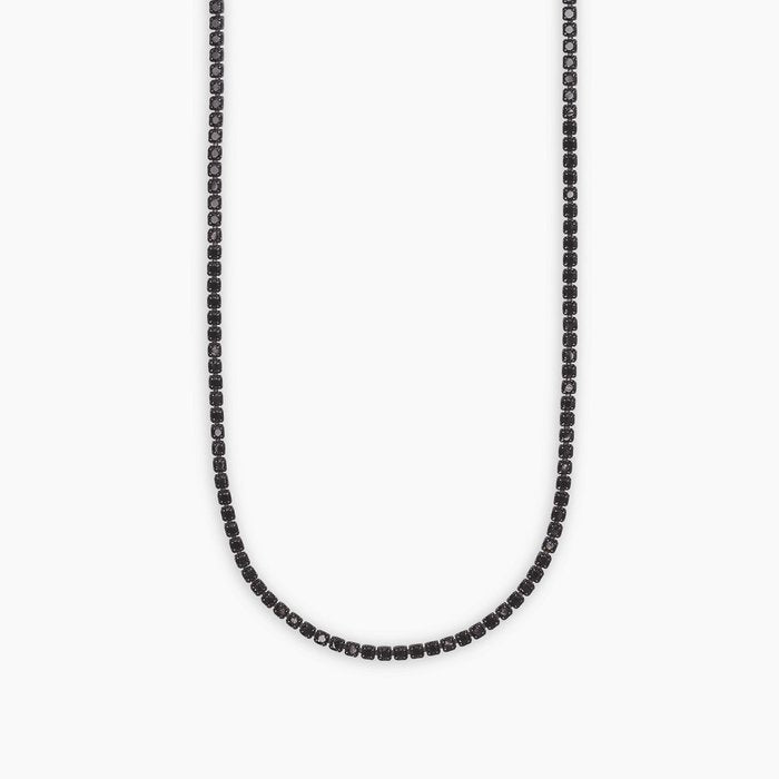 Collier tennis avec zircone noire MINI TENNIS