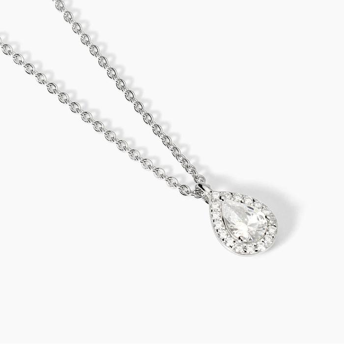 Collier ras du cou en argent avec zircone blanche COOL OU RÉTRO ?
