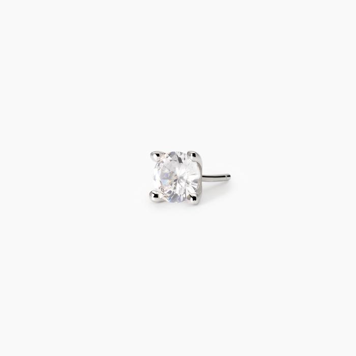 Boucle d'oreille homme avec zircone Point de vue