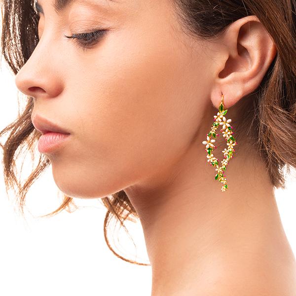 Boucles d'oreilles Jasmin