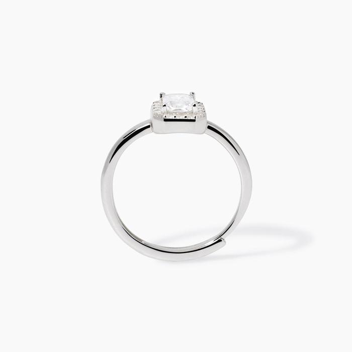 Anello con zircone taglio ottagonale Cool or Rétro?