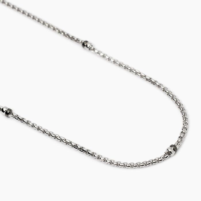 Collana uomo con catena veneta ed elementi bruniti Montecarlo