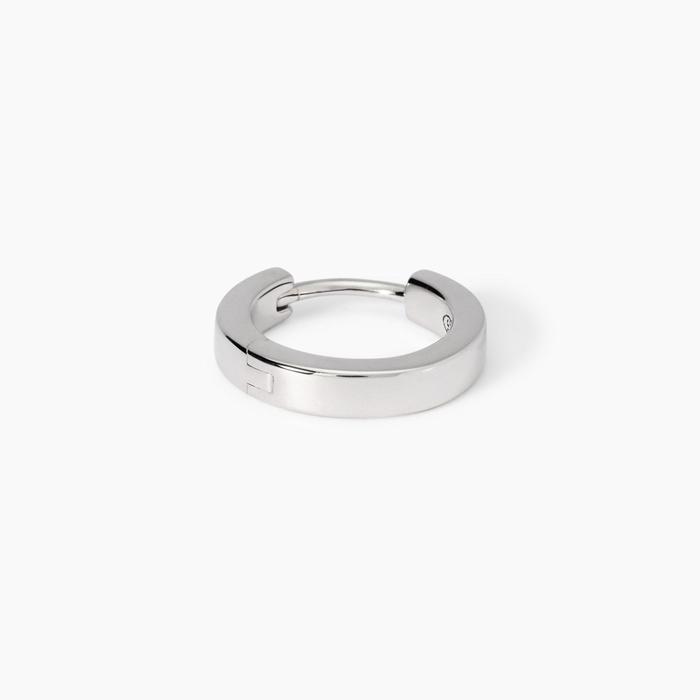 Orecchino a cerchio da uomo in argento Monomania