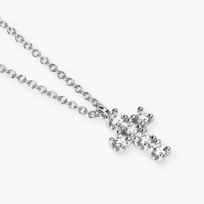 Girocollo con croce in diamanti lab-grown My Diamond