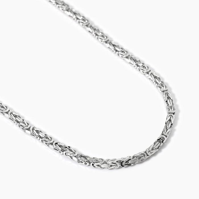 Collana in argento con catena bizantina Bizantina
