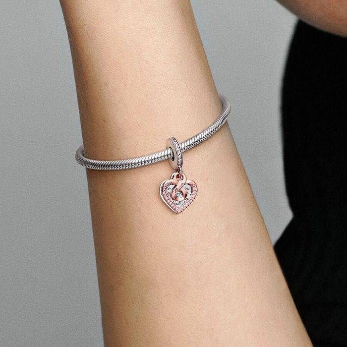 Infinity Heart Pendant Charm Mom You Are Perfect