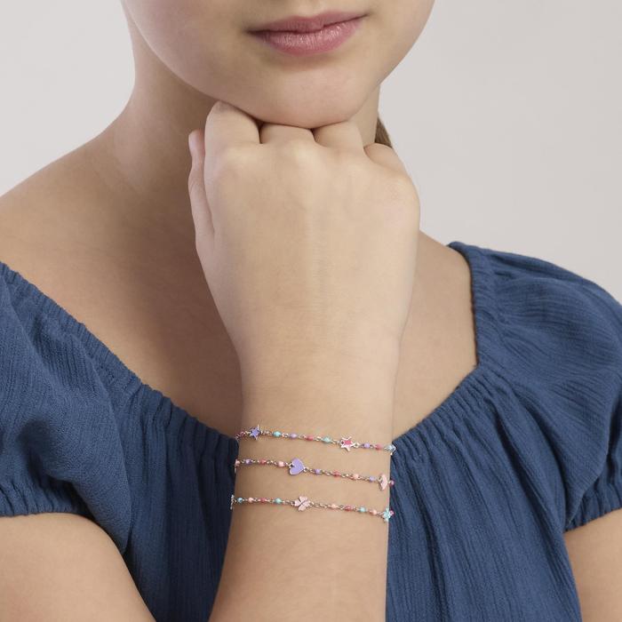Bracciale baby multicolor con quadrifogli CERCAMI