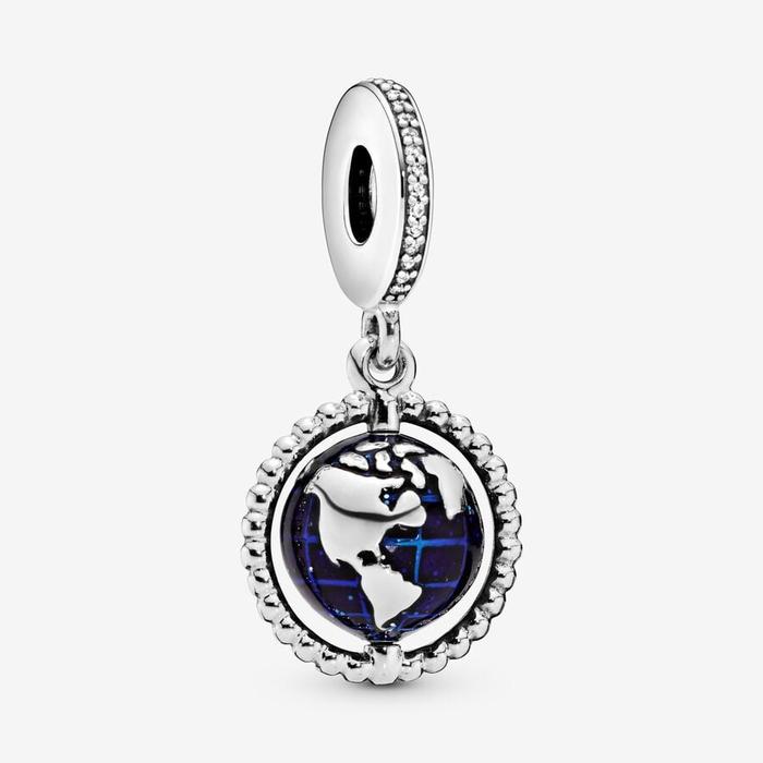 Rotating Globe Pendant Charm