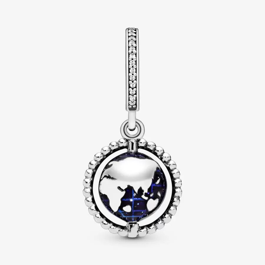 Rotating Globe Pendant Charm