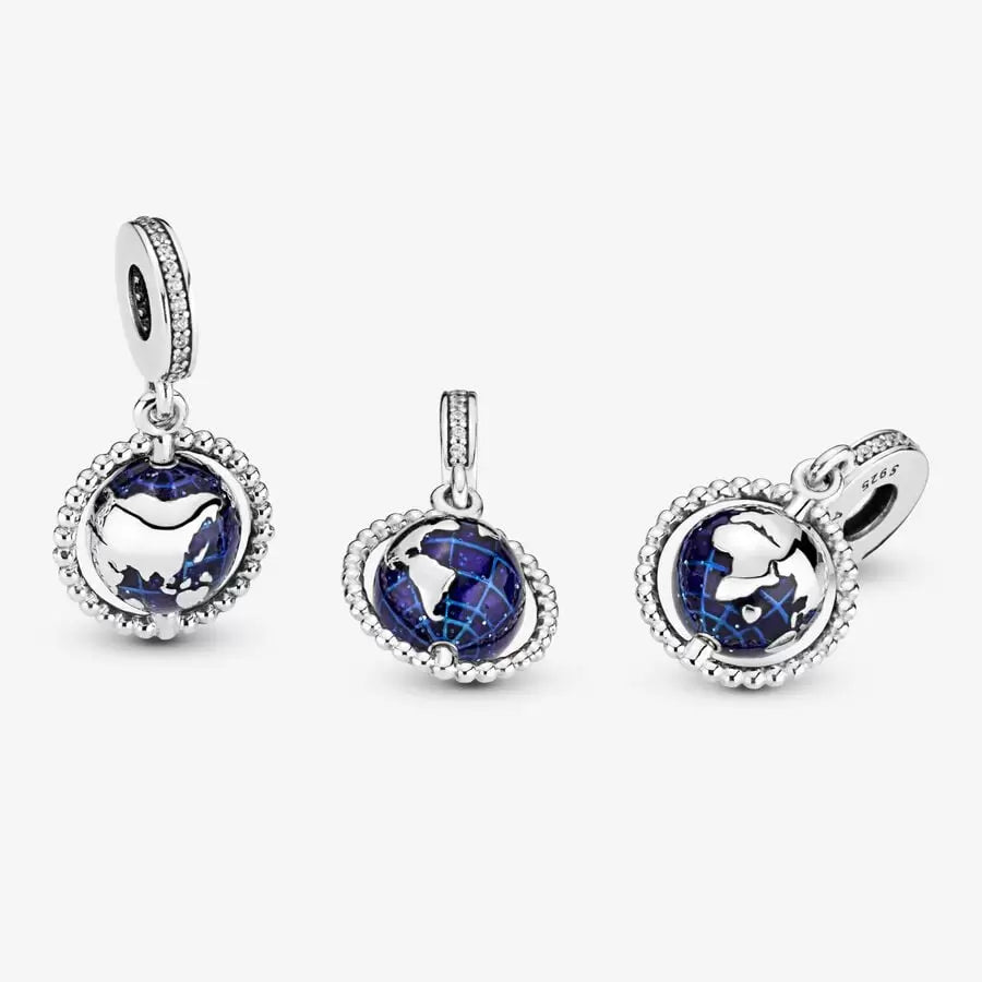 Rotating Globe Pendant Charm