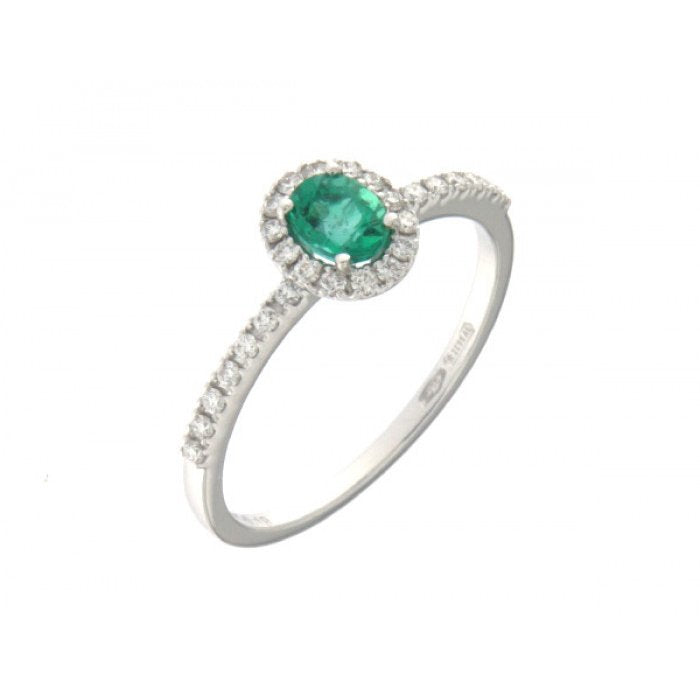 Bague émeraude et bronze