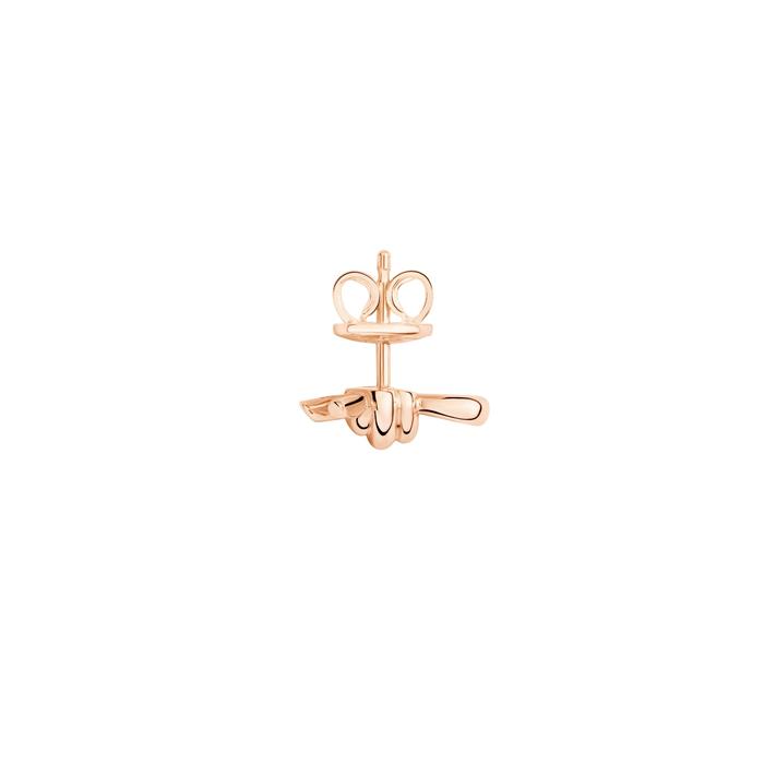 ROSE GOLD KNOT STUD EARRING
