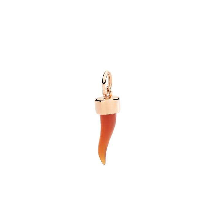 ROSE GOLD & CARNELIAN HORN PENDANT