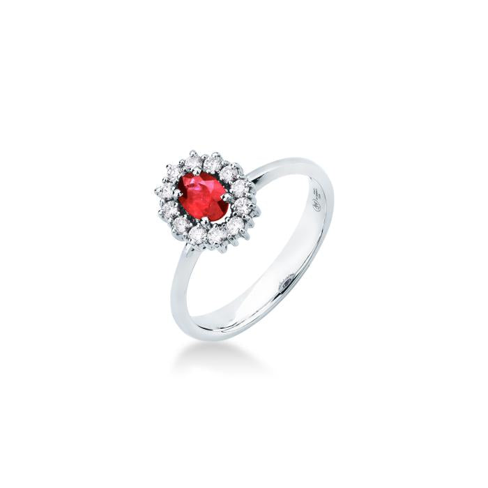 Anello rubino e br
