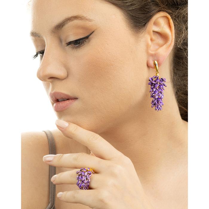 Boucles d'oreilles Glycine