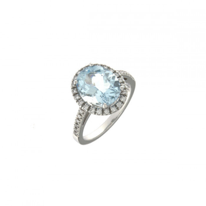 ANELLO ACQUAMARINA E BR