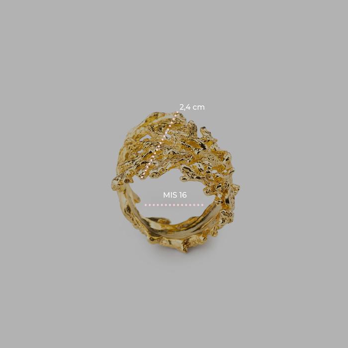 Anello Gold Corallo