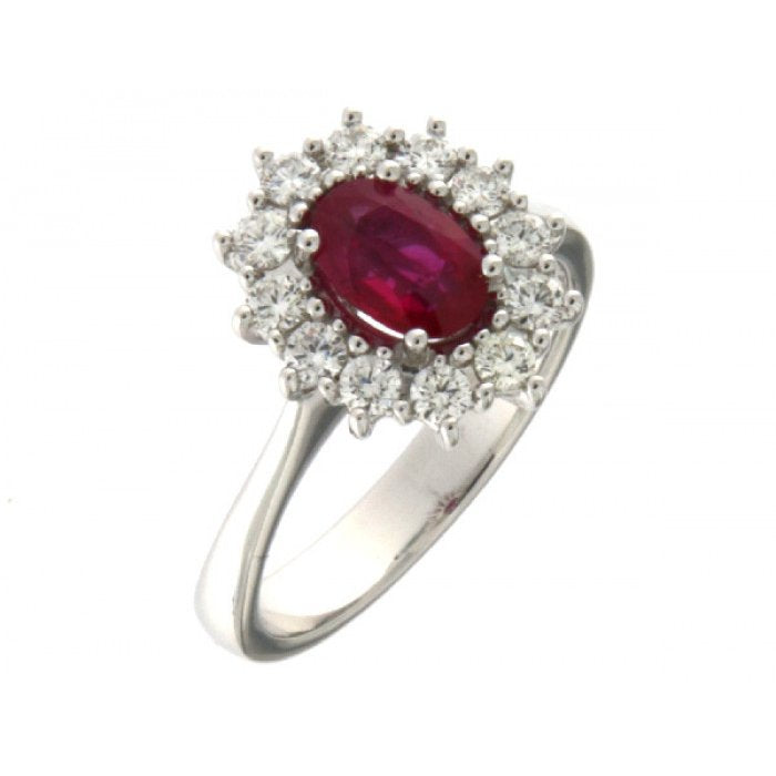 BAGUE RUBIS ET BROWNIE