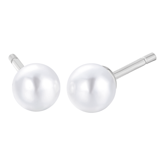 BOUCLES D'OREILLES EN PERLES POUR FEMME EN ACIER