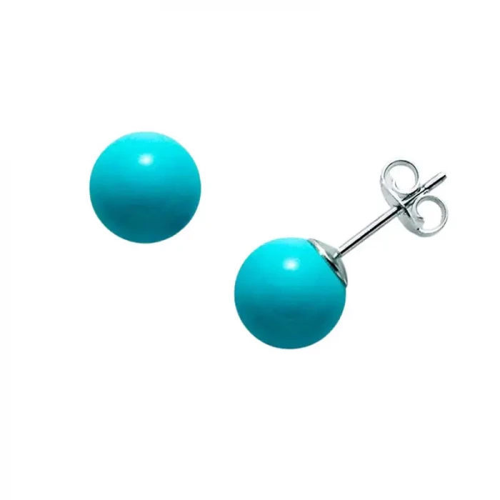 Boucles d'oreilles en pâte de turquoise