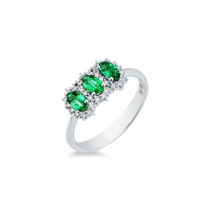 ANELLO SMERALDI E BR