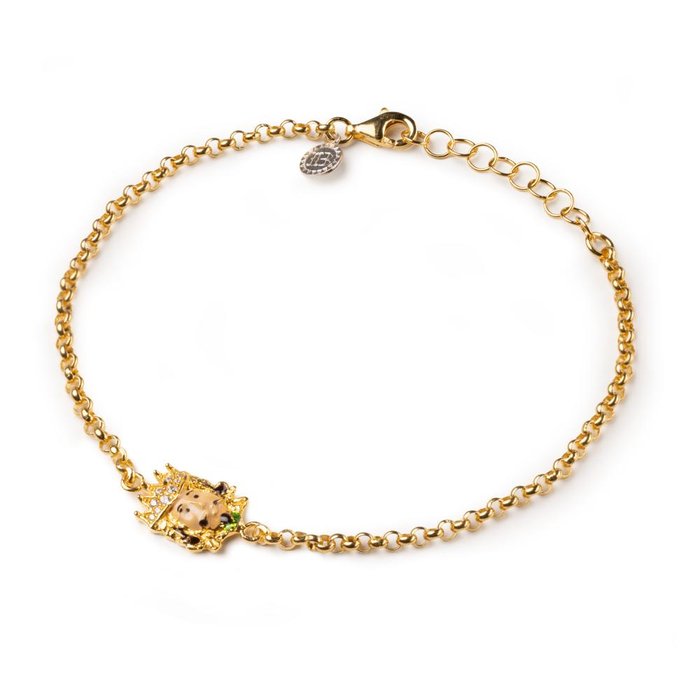 Bracelet Rolo Mori King Lapilli