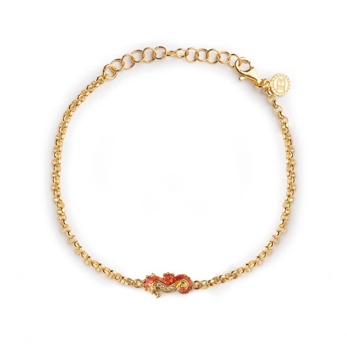 Bracelet Rolo Hippocampe Lapilli