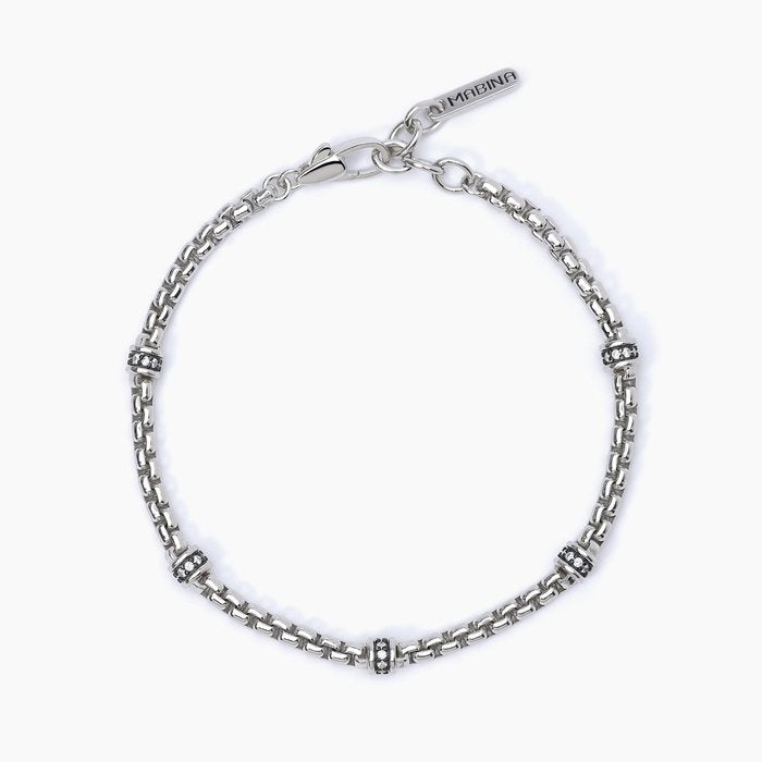 Bracciale con inserti bianchi MONTECARLO
