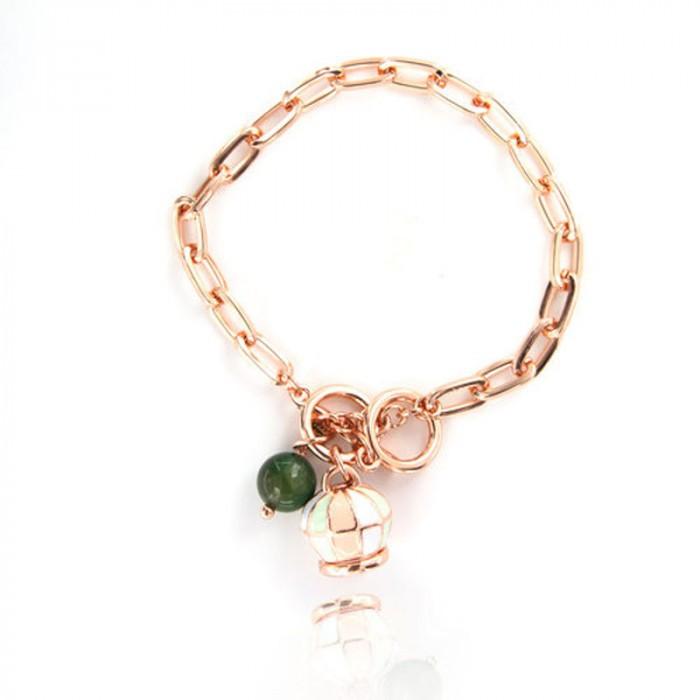 Bracciale con campanella smaltata - steampuhousenkstore.com