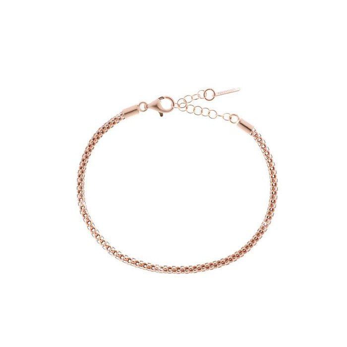 Bracelet en argent et or rose