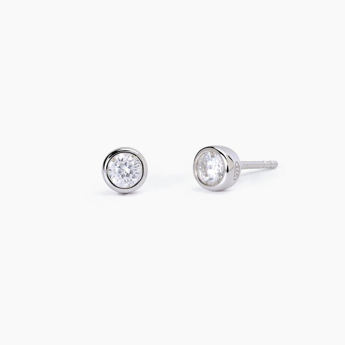 Boucles d'oreilles point lumineux en argent BRILLANT