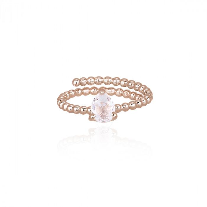 ANELLO CON CRISTALLO DI ROCCA - steampuhousenkstore.com