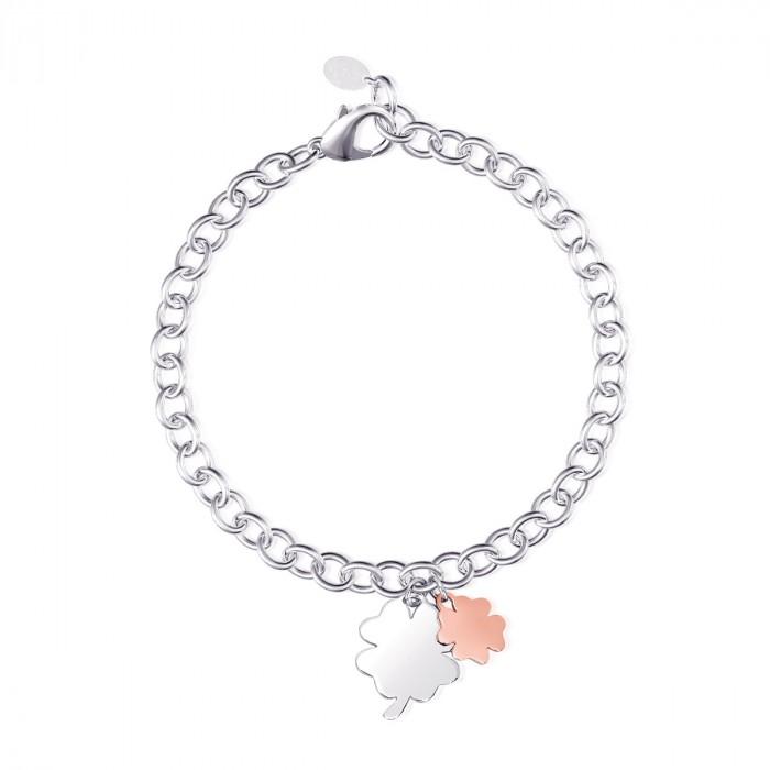 Bracciale pendente quadrifoglio - steampuhousenkstore.com