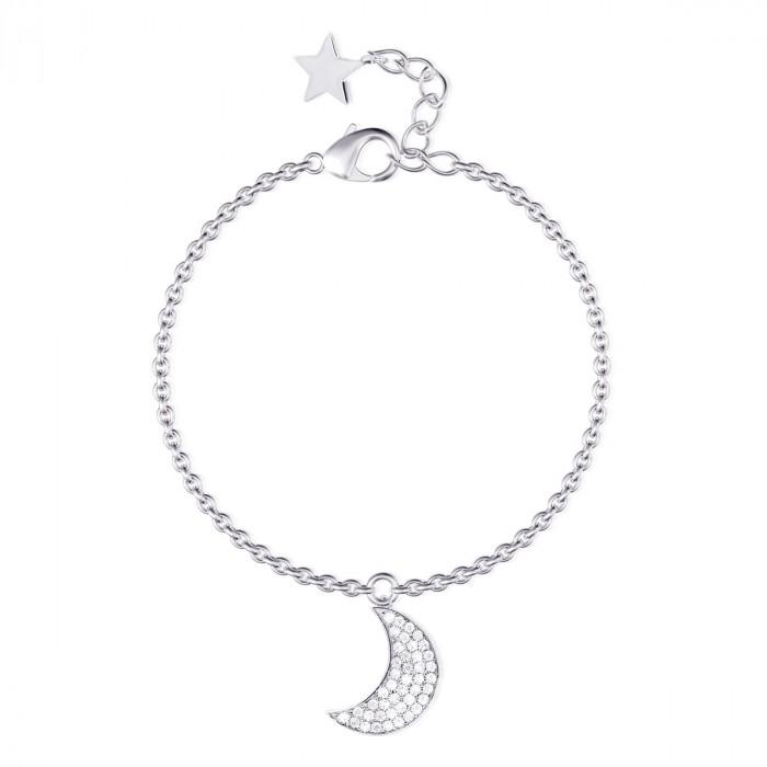 Bracciale pendente luna strass - steampuhousenkstore.com