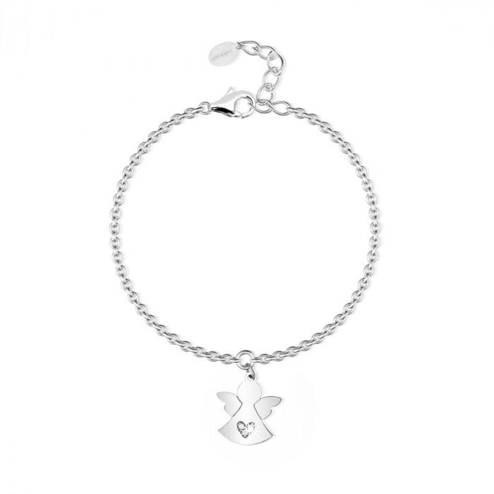 Bracciale pendente angelo strass - steampuhousenkstore.com
