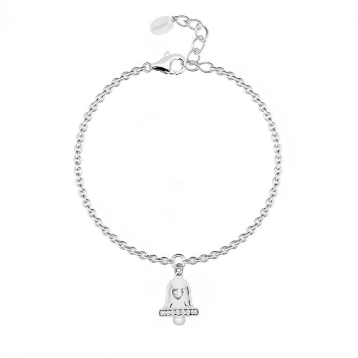 Bracciale pendente campanello strass - steampuhousenkstore.com