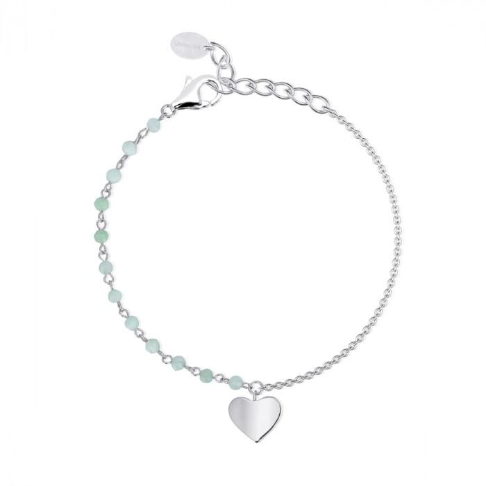 Bracciale perline verdi pendente - steampuhousenkstore.com